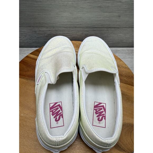 Vans Classic Slip On Uv Glitter Sneakers Low Top Women 9.5 - Picture 5 of 9